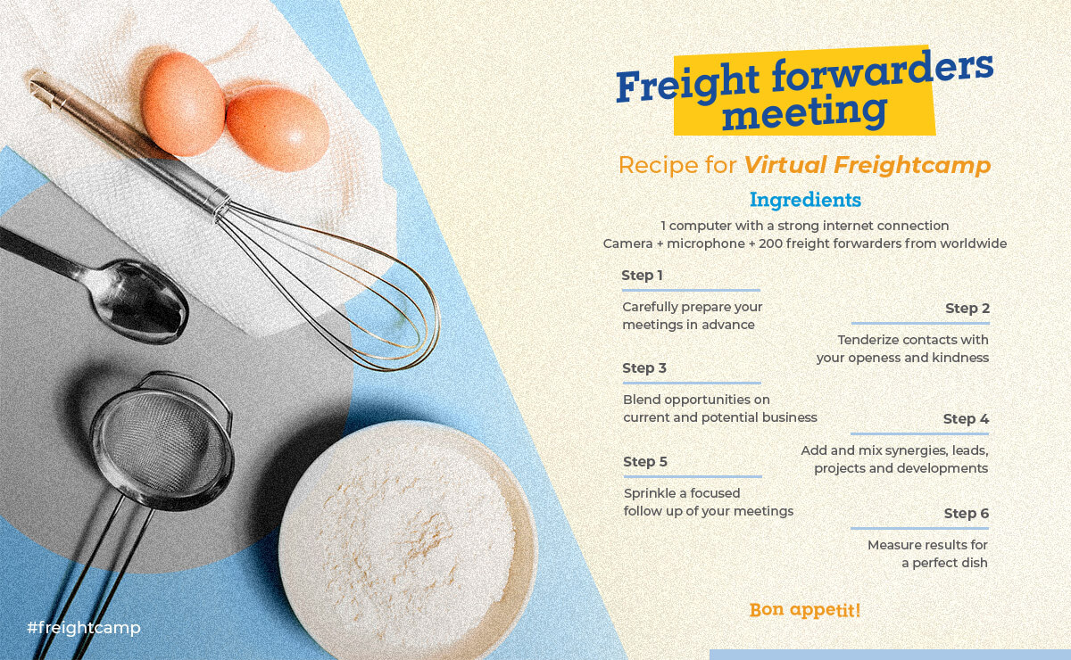 Easy and delicious recipe for a successful Virtual Freightcamp