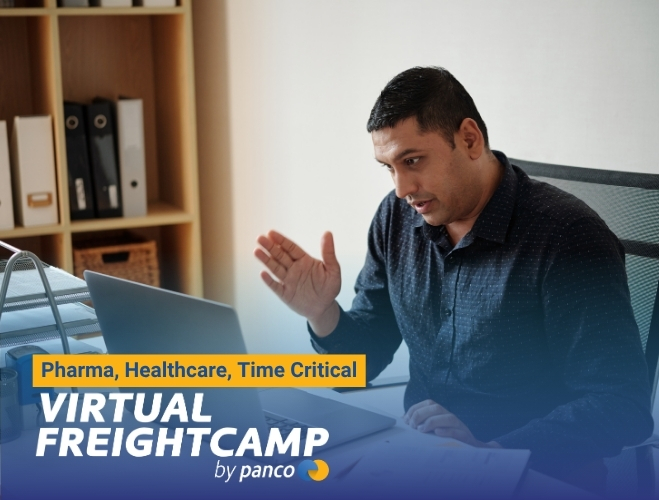 Freightcamp pharma healthcare time critical virtual event